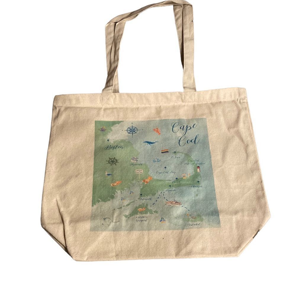 Cape Cod Canvas Tote Bag - Picture 2 of 3